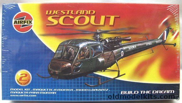 Airfix 1/72 Westland Scout Helicopter, 01042 plastic model kit